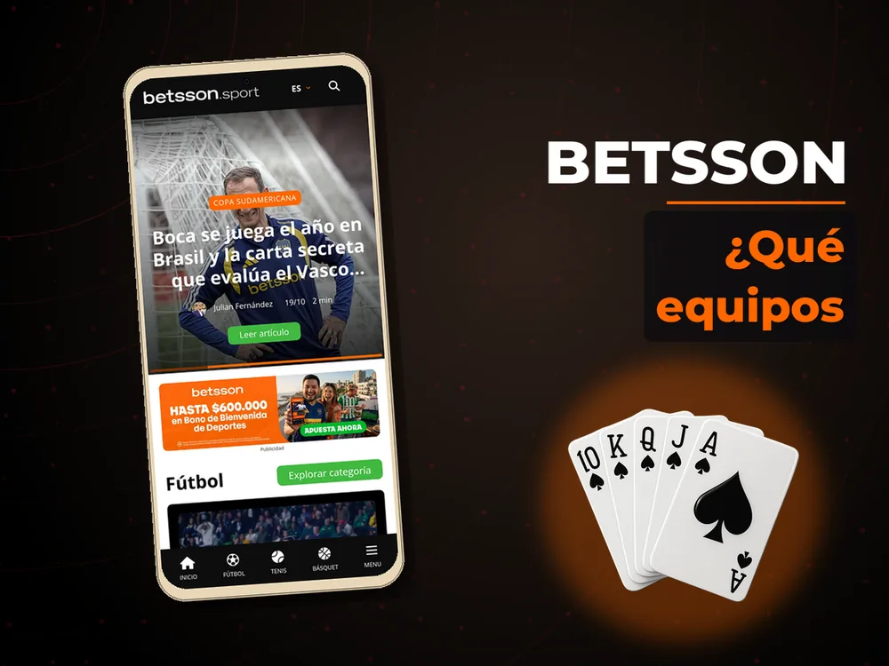 Betsson - ¿Qué equipos